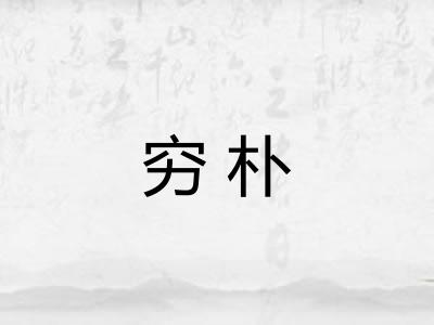 穷朴