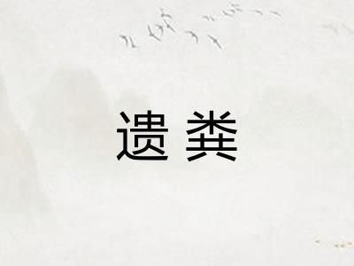 遗粪