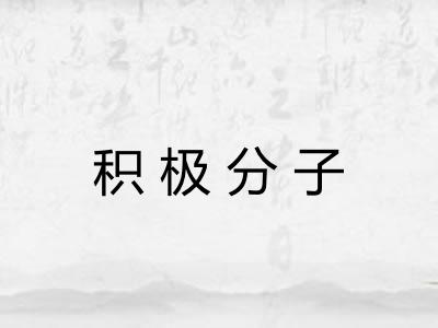 积极分子