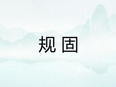 规固