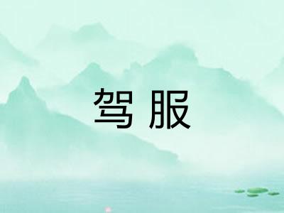 驾服