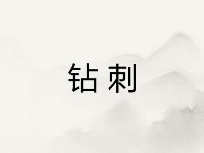 钻刺