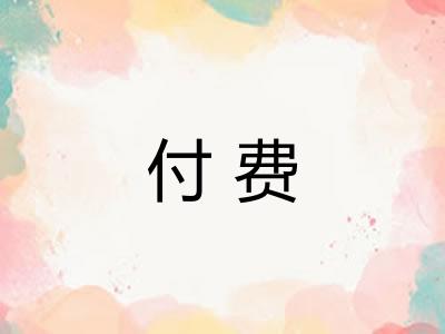 付费