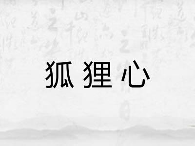 狐狸心