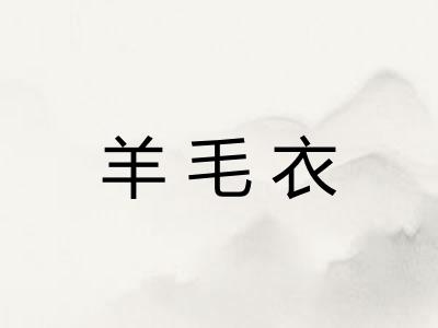 羊毛衣