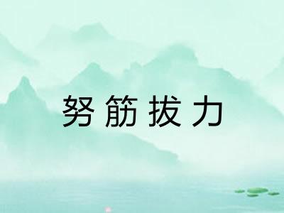 努筋拔力
