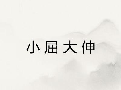 小屈大伸