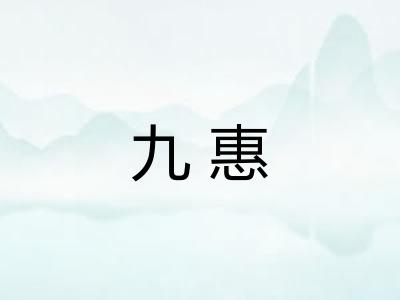 九惠