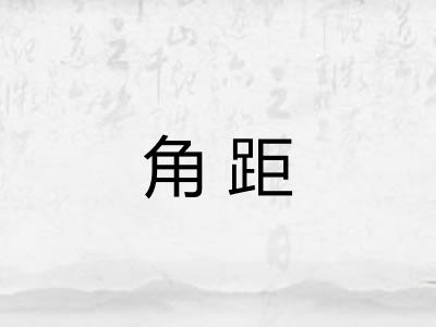 角距