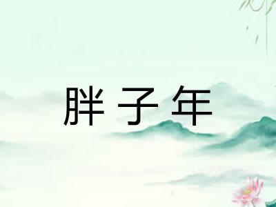 胖子年