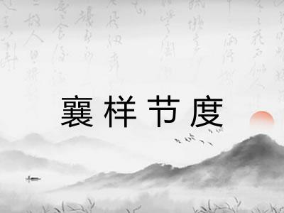 襄样节度