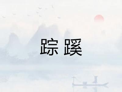 踪蹊