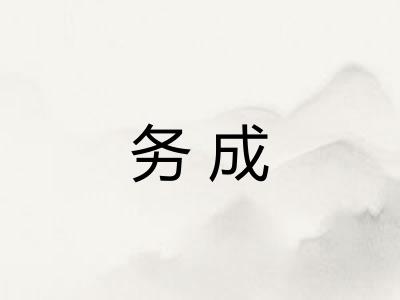 务成