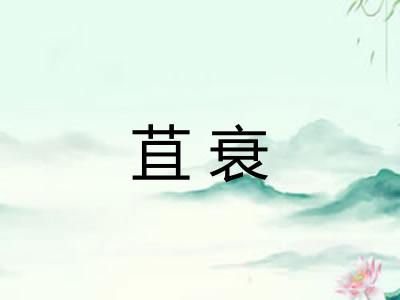 苴衰