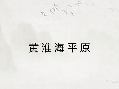 黄淮海平原