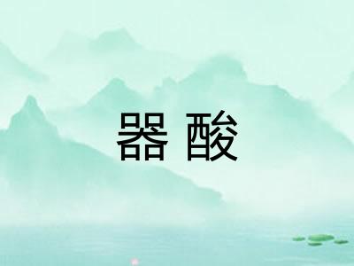 器酸