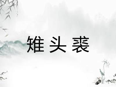 雉头裘