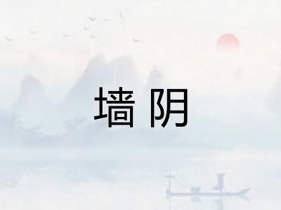 墙阴