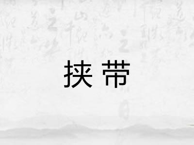 挟带
