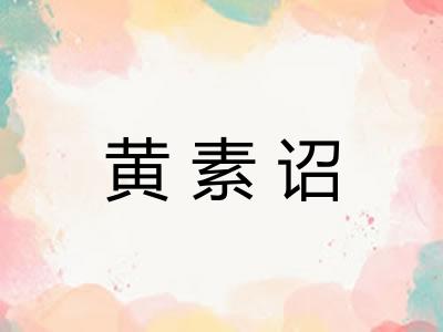 黄素诏