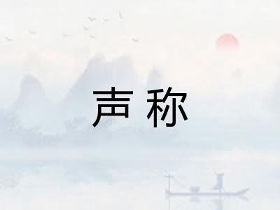 声称