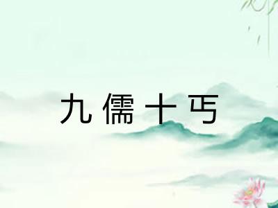 九儒十丐
