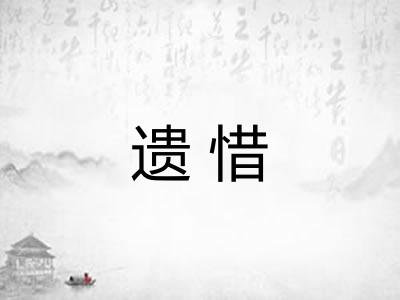 遗惜