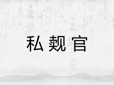 私觌官