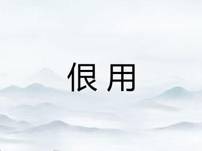 佷用