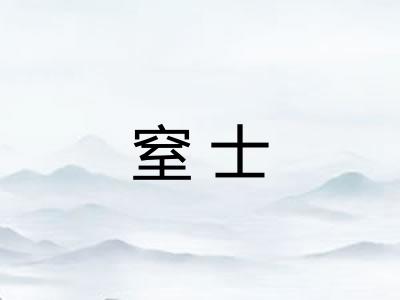 窒士