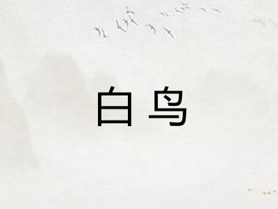 白鸟
