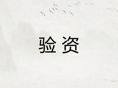 验资