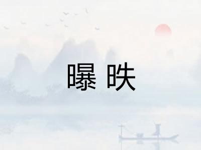 曝昳