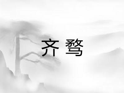 齐骛