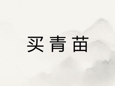 买青苗