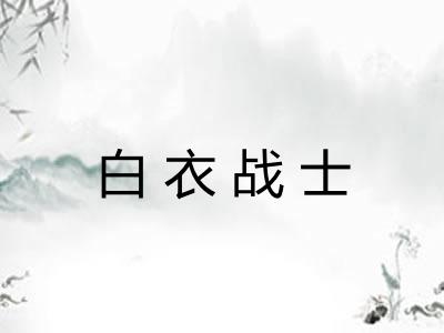 白衣战士