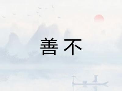 善不