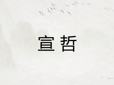 宣哲