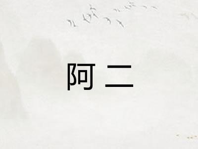 阿二