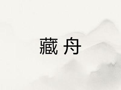 藏舟