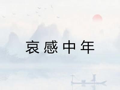 哀感中年