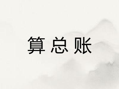 算总账