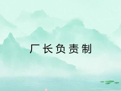 厂长负责制