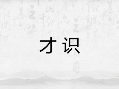 才识