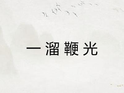 一溜鞭光