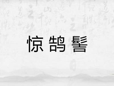 惊鹄髻