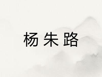 杨朱路