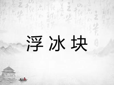 浮冰块