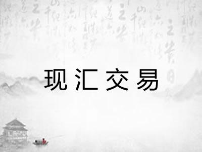 现汇交易