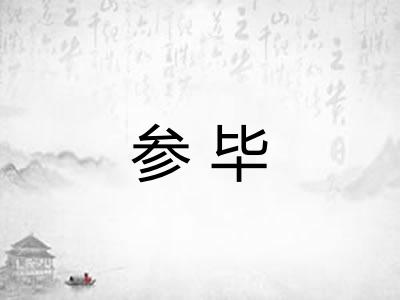 参毕